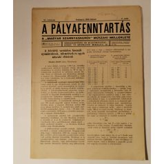 A pályafenntartás - XI. évf. 1939 (teljes)