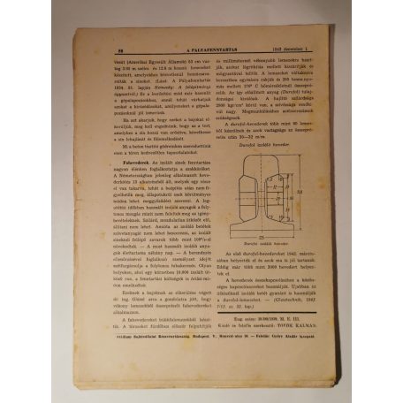 A pályafenntartás - XV. évf. 1943 (2, 5-7, 9-12. lapszámok)