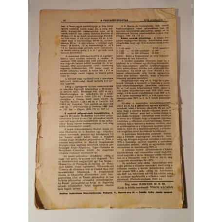 A pályafenntartás - XVI. évf. 1944 (2, 5-7, 9-12. lapszámok)