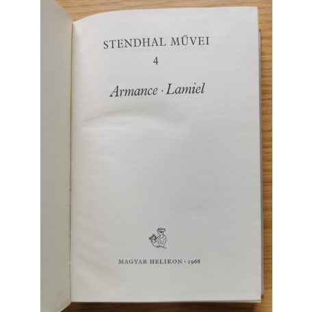 Henri Beyle Stendhal: Stendhal művei III, IV, V. kötet