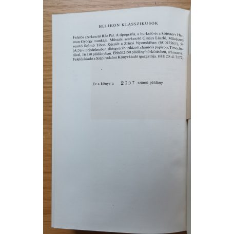 Móricz Zsigmond: Erdély - Helikon Klasszikusok - Számozott!