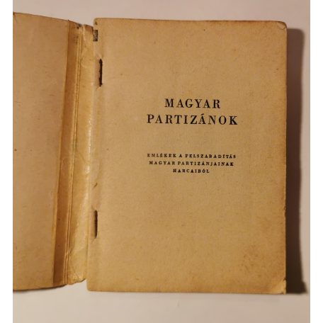 Magyar partizánok - Emlékek a felszabadítás magyar partizánjainak harcaiból