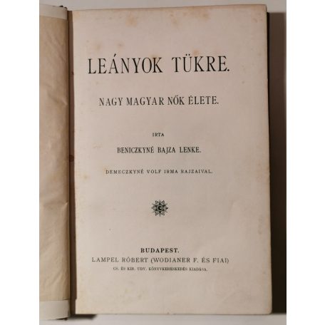 Beniczkyné Bajza Lenke: Leányok tükre