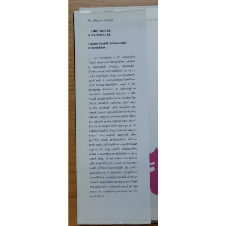 Makara György, Dr.: Orchideák és broméliák