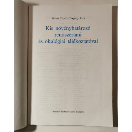 Simon Tibor – Csapody Vera: Kis növényhatározó 