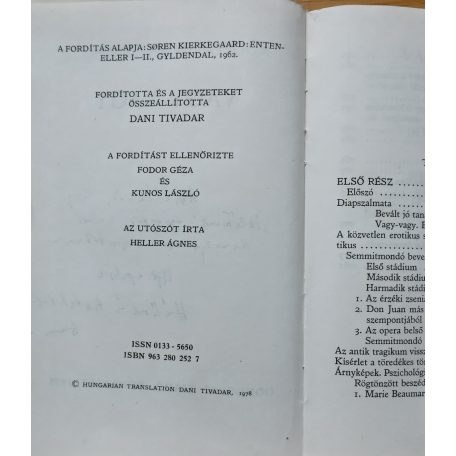 Sören Kierkegaard: Vagy-vagy