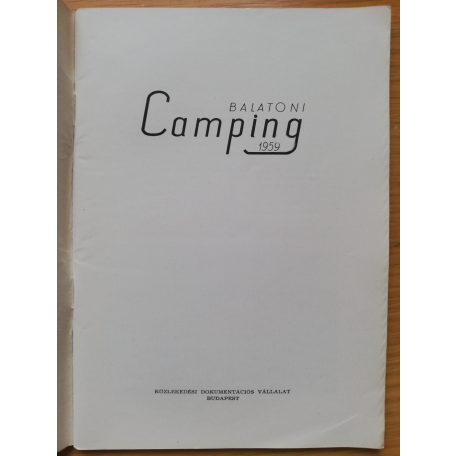 Bartha Pál: Balatoni camping 1959