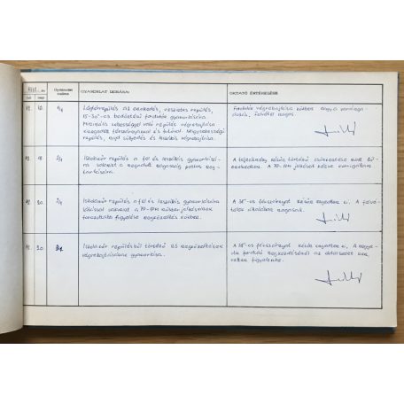 TU-134 Repülési Napló 1972-77. (Kunsági István)