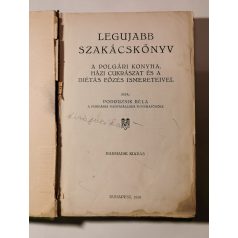   Podruzsik Béla: Legujabb szakácskönyv a polgári konyha, házi cukrászat és a diétás főzés ismereteivel