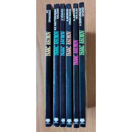 Isaac Asimov: Az Űrvadász 1-6. (Teljes sor!) Az Űrvadász/Az Aszteroidák kalózai/A Vénusz óceánjai/A Merkúr óriás napja/A Jupiter holdjai/A Szaturnusz gyűrűi 