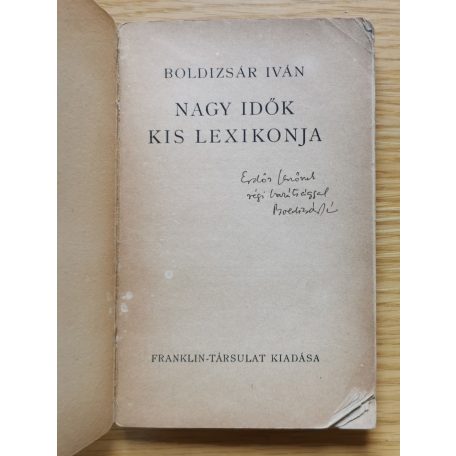 Boldizsár Iván: Nagy idők kis lexikonja