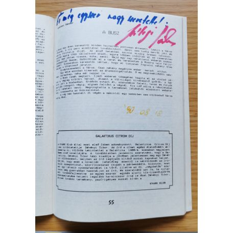 Kvark SF 1. (Szélesi Sándor által többszörösen dedikált!)