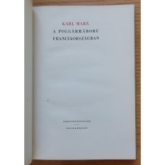 Karl Marx: A polgárháború Franciaországban