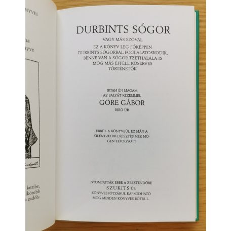Göre Gábor: Durbints sógor '