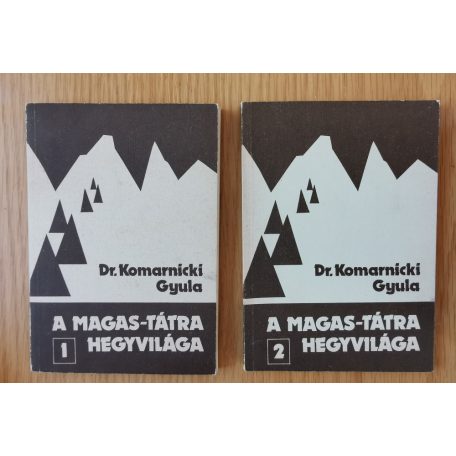 Komarnicki Gyula, Dr: A Magas-Tátra hegyvilága 1-7. 
