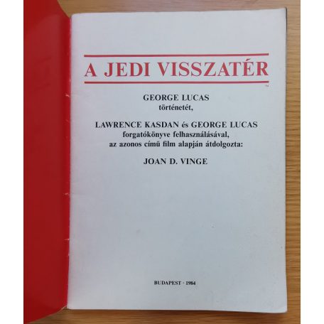 Joan D. Vinge: A jedi visszatér