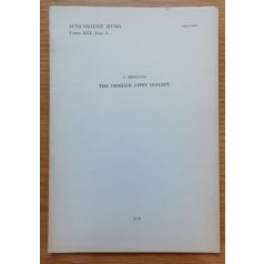 G. Mészáros: The Cerhari Gipsy Dialect (Dedikált!)
