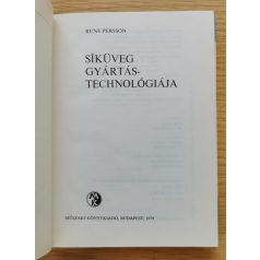 Rune Persson: Síküveg gyártástechnológiája