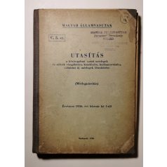   C. 5. sz. Utasítás a közforgalmú vasúti mérlegek és súlyok vizsgálatára, kezelésére, karbantartására
