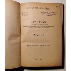   C. 5. sz. Utasítás a közforgalmú vasúti mérlegek és súlyok vizsgálatára, kezelésére, karbantartására
