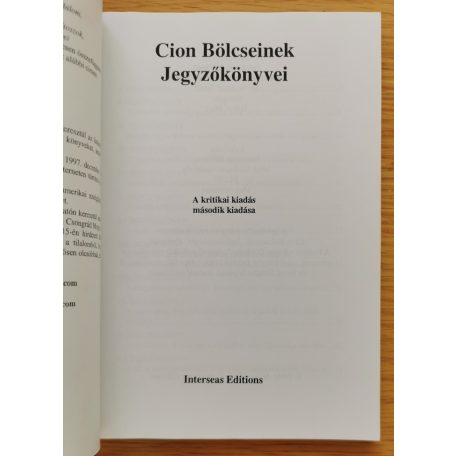 Cion bölcseinek jegyzőkönyvei