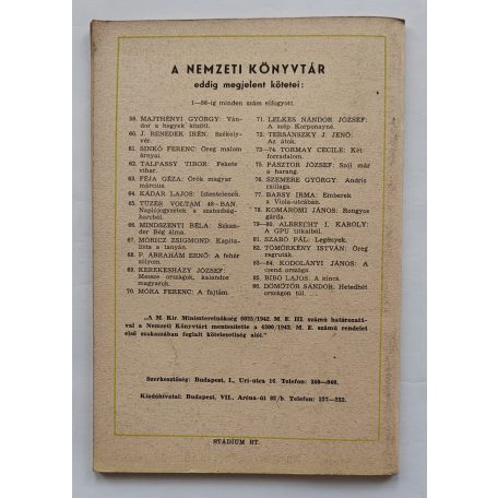Gedényi Mihály: 60 forint Nemzeti könyvtár. V. évf. 87. sz.