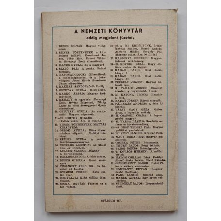 Dienes Andor: Az ismeretlen front- Pandúrok és csendőrök. Hét elbeszélés Nemzeti könyvtár. III. évf. 56. sz.