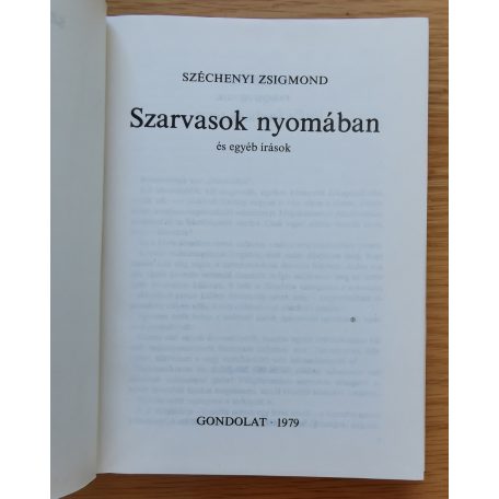 Széchenyi Zsigmond: Szarvasok nyomában