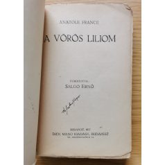 Anatole France: A vörös liliom 
