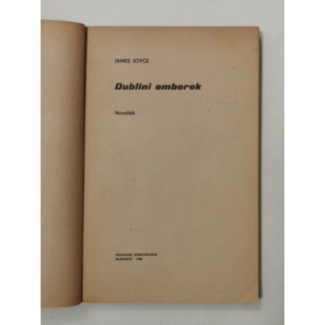 James Joyce: Dublini emberek 