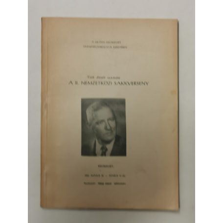 Tábor József (szerk.): A II. nemzetközi sakkverseny - Kecskemét 1968. május 25. - június 11.