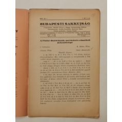 Budapesti Sakkujság I. évf. 4. sz. - 1934. április 1.