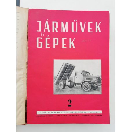 Járművek és gépek / Járművek, mezőgazdasági gépek - I-II. évf. 1954-1955 (hiányos)