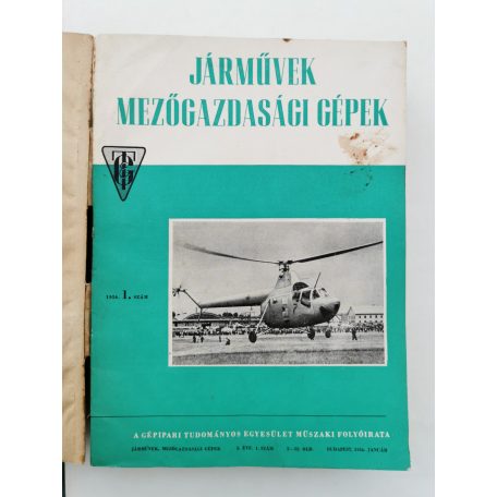 Járművek, mezőgazdasági gépek - 3-4 évf. 1956-1957 (hiányos)