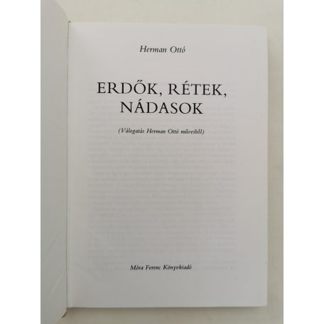 Herman Ottó: Erdők, rétek, nádasok 