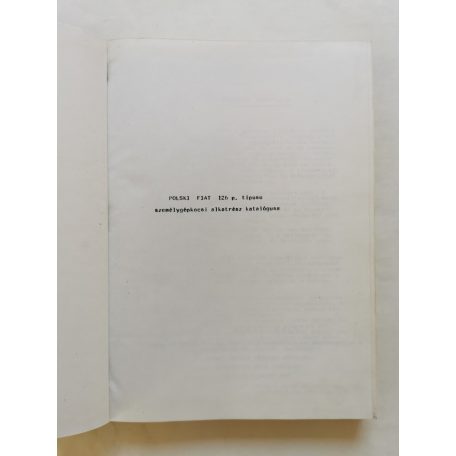 Polski Fiat 126p alkatrészkatalógus