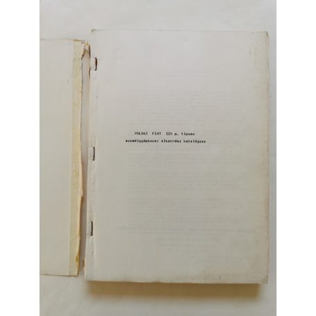 Polski Fiat 126p alkatrészkatalógus