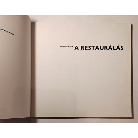 Velledits Lajos: A restaurálás (Műhelytitkok)