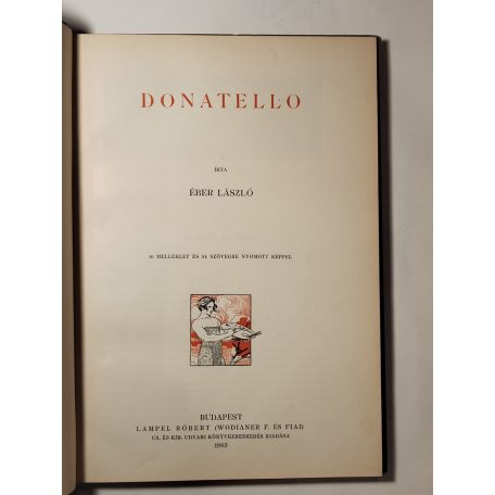 Éber László: Donatello (Művészeti Könyvtár)