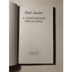 Paul Auster: A végső dolgok országában 