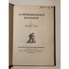 Hevesy Iván: Az impresszionizmus művészete