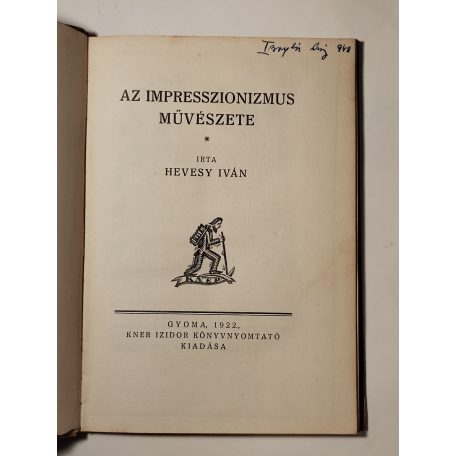 Hevesy Iván: Az impresszionizmus művészete