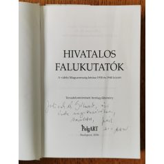 Bíró Judit (szerk.): Hivatalos falukutatók (Dedikált)