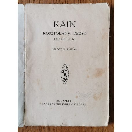 Kosztolányi Dezső: Káin
