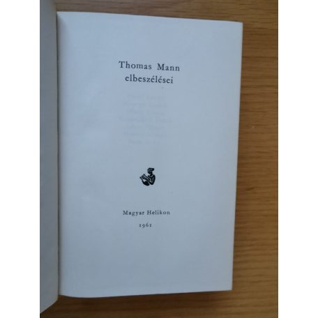 Thomas Mann: Thomas Mann elbeszélései (Bibliofil sorszámozott bőrkötés!)