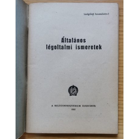 Általános légoltalmi ismeretek