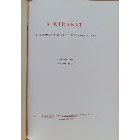 Gábor Béla: A kirakat 