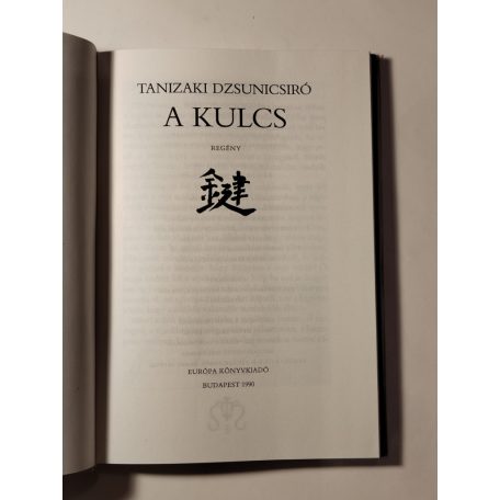 Tanizaki Dzsunicsiró: A kulcs (Bibliotheca erotica)