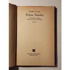 Krúdy Gyula: Rózsa Sándor 