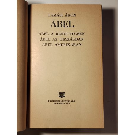 Tamási Áron: Ábel 